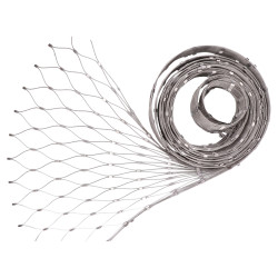 Lanková sieť, 0,8 x 10 m, oko 60 x 104 mm, o 2 mm, AISI 316 Lanková sieť, 0,8 x 10 m, oko 60 x 104 mm, o 2 mm, AISI 316